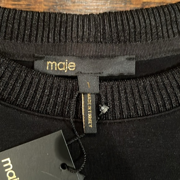 Maje Sweater Women NWT $408 Size XS Maje size 1 - Picture 3 of 5